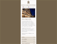 Tablet Screenshot of hotelregenceetoile.com